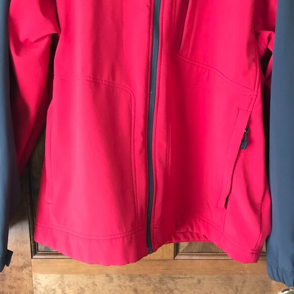 NordicTrack Red w/Dark Gray Zip-Up Fleece Lined Jacket X-Large - Picture 6 of 13